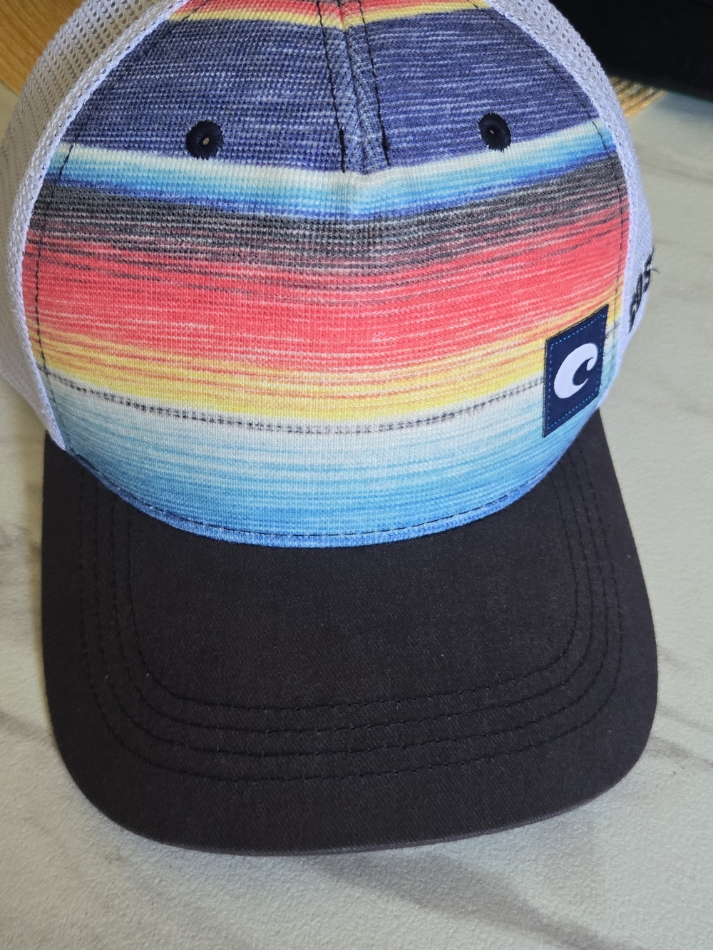 Costa Del Mar Baja Stripe Trucker Hat Multicolored stripe Snapback